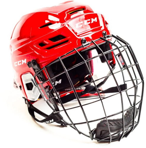 CCM Tacks 310 Combo SR, red, Senior, size 3.5 mm L, 57-62cm - Hockey Helmet - Main image