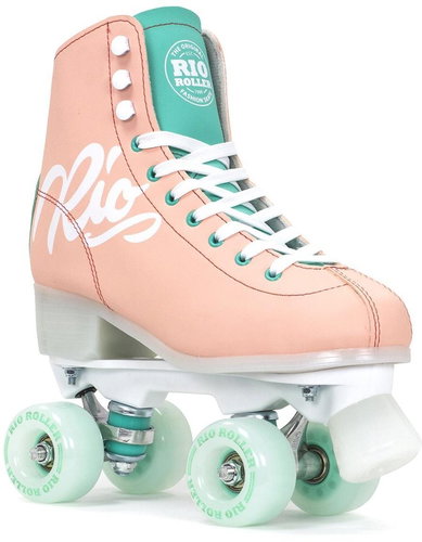 Rio - Roller Script Peach/Green - trekking skates Size (skates): 38 - Roller Skates - Main image