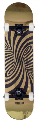 Rocket Skateboards Rocket - Twisted Foil Gold - 7,5" - skateboard - Skateboard - Main image