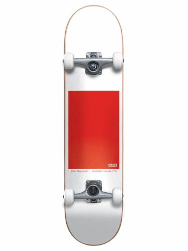 Globe - G0 Block Serif 8" White/Red - Skateboard - Main image