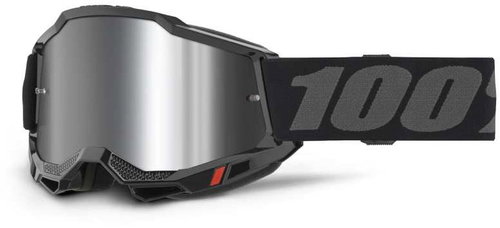 100% Speedlab Accuri 2 Goggle Black Mirror Silver Lens - Cycling Glasses - Main image