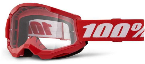 100% Speedlab Strata 2 Goggle Red Clear Lens - Cycling Glasses - Main image