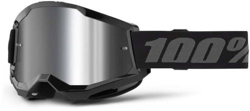 100% Speedlab Strata 2 Goggle Black Mirror Silver Lens - Cycling Glasses - Main image