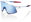 Total Energies Team Matte White/Metallic Blue HiPER Blue Multilayer Mirror