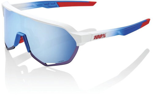 100% Speedlab S2 Total Energies Team Matte White/Metallic Blue HiPER Blue Multilayer Mirror Lens - Cycling Glasses - Main image