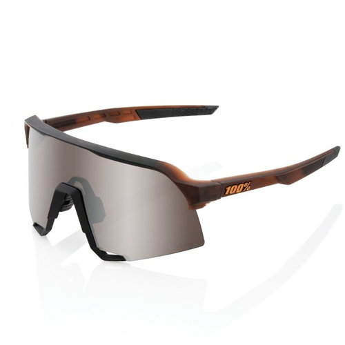 100% Speedlab S3 Matte Translucent Brown Fade HiPER Silver Mirror Lens - Cycling Glasses - Main image