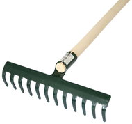 Strend Pro Rake R107SK - 16 teeth, garden rake with handle - Rake