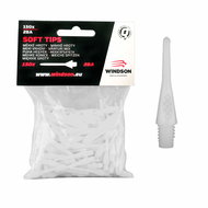 Windson Micro Plastic tips 18 mm, 150 pcs, white - Dart Tips