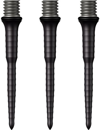 Mission Metal tips Titan Ripple, black 30 mm - Dart Tips - Main image