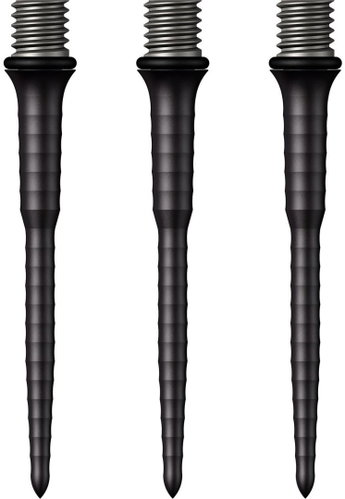 Mission Metal tips Titan Ripple, black 34 mm - Dart Tips - Main image