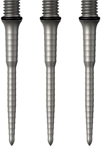 Mission Metal tips Titan Ripple, silver 34 mm - Dart Tips - Main image