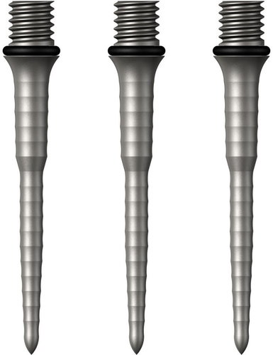 Mission Metal tips Titan Ripple, silver 30 mm - Dart Tips - Main image