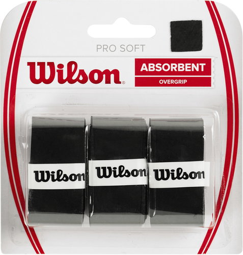 Wilson PRO Soft Overgrip black - Tennis Racket Grip Tape - Main image