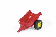 Egytengelyes traktor utánfutó- Piros - Pedálos traktor