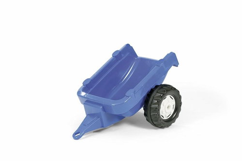Tractor Trailer 1 axis - Blue - Pedal Tractor  - Main image