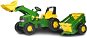 Rolly Junior John Deere homlokrakodóval és utánfutóval - Pedálos traktor