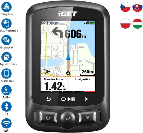 iGET CYCLO C250 GPS navigáció Fő fotó iGET CYCLO C250 GPS navigáció - GPS navigáció - Fő fotó