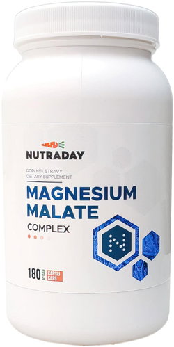 Nutraday Magnesium Malate Complex, 180 rostlinných kapslí - Magnesium - Main image