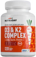 Nutraday D3 & K2 Complex, 120 rostlinných kapslí - Multivitamin
