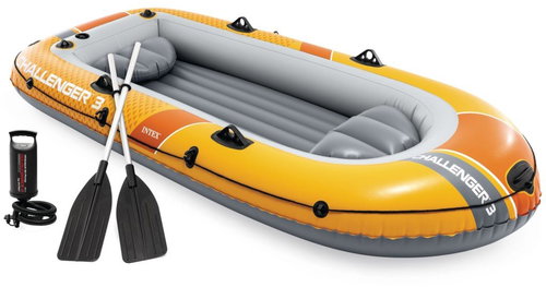 INTEX Challenger 3 Boat Set - Inflatable Boat - Main image