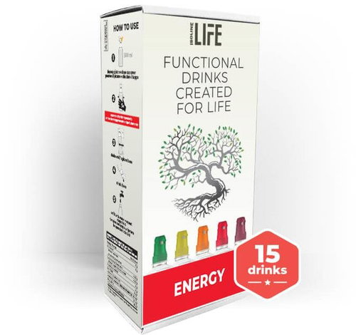 Isoline Energy Raspberry with lime 5 x 500 ml - Energy Drink - Main image