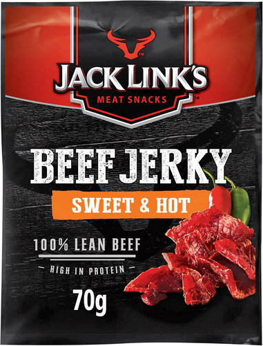 Jack Links Beef jerky sweet & hot 70g - Dried Meat - Main image