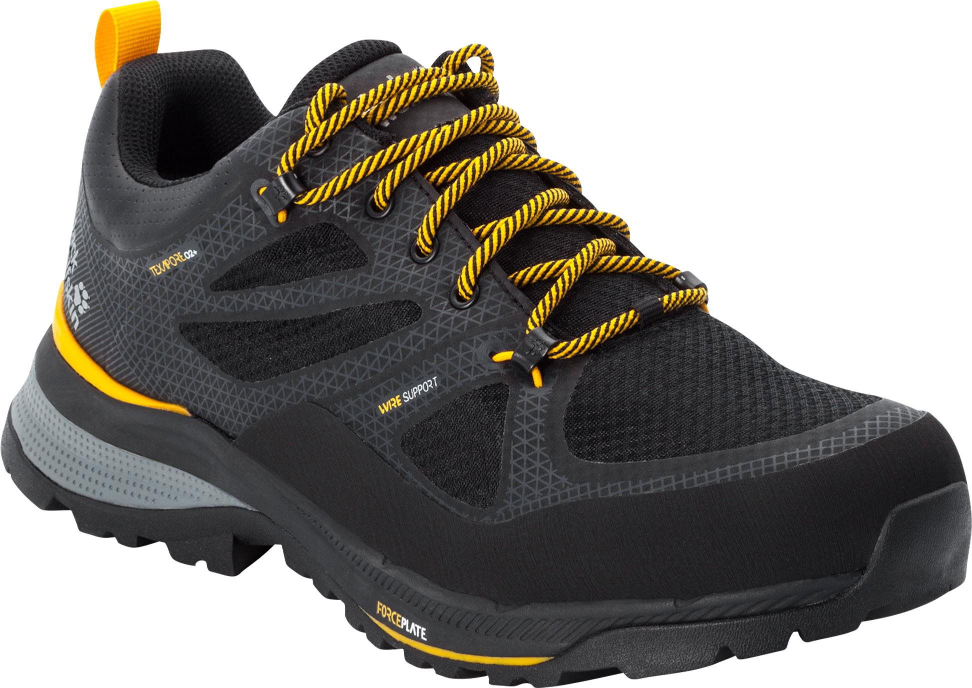 Jack Wolfskin Force Striker Texapore LOW M Black Yellow size EU 43 267mm Trekking Shoes Alza.cz