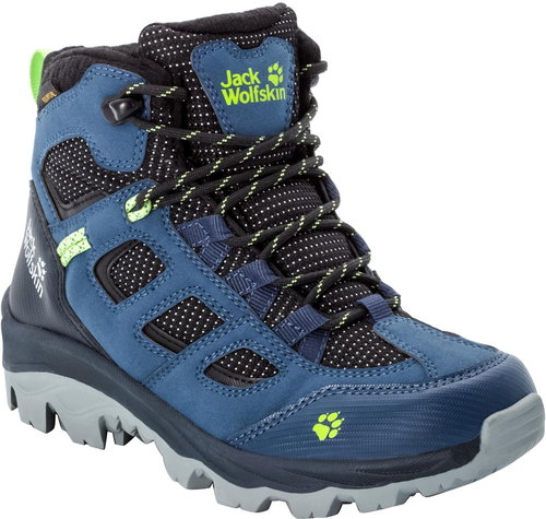 Jack Wolfskin Vojo Texapore MID K, Blue/Yellow, size EU 31/186mm - Trekking Shoes - Main image