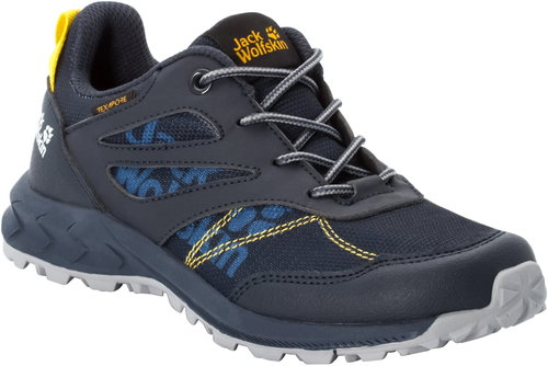 Jack Wolfskin Woodland Texapore Low K, Blue/Yellow, size EU 39/239mm - Trekking Shoes - Main image