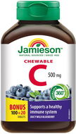 JAMIESON Vitamín C 500 mg borůvka 120 cucacích tablet - Vitamín C
