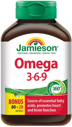 JAMIESON Omega 3-6-9 80 + 20 kapslí - Omega 3 6 9 - Main image