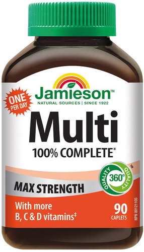 JAMIESON Multi Complete MAX Strength 90 tablet - Multivitamin - Main image