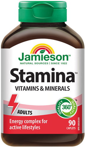 JAMIESON Stamina Energy for Life 90 Tablets - Dietary Supplement - Main image