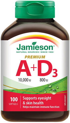 JAMIESON Vitamín A&D Forte 100 kapslí - Vitamins - Main image