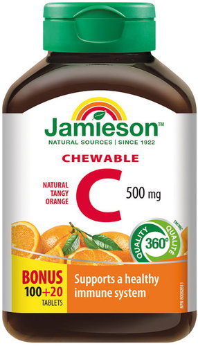 JAMIESON Vitamin C 500 mg Orange 120 tablets - Vitamin C - Main image