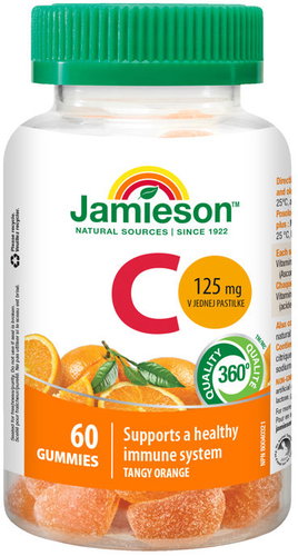 JAMIESON Vitamín C Gummies 125 mg pomeranč 60 pastilek - Vitamín C - Hlavný obrázok