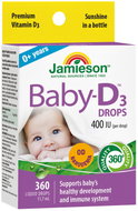JAMIESON Vitamín D 3 400 IU Baby-D kapky 11,7 ml - Vitamin D3