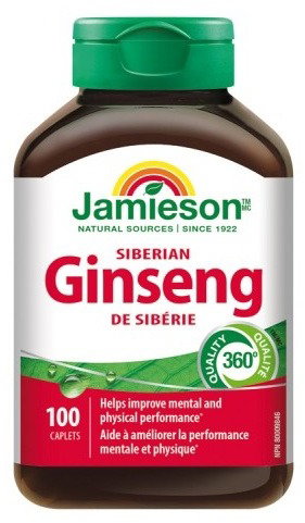 JAMIESON Siberian Ginseng 100 Tablets - Ginseng - Main image