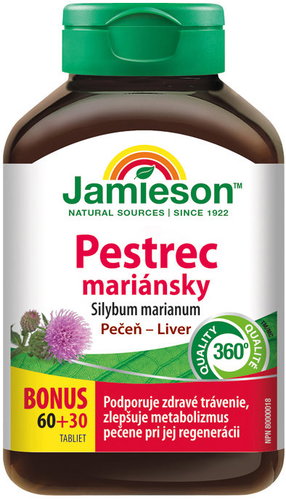 JAMIESON Milk Thistle Silybum marianum 60 + 30 tablets - Milk Thistle - Main image