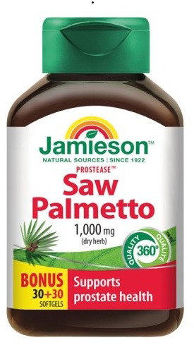 JAMIESON Saw Palmetto Prostease 30 + 30 capsules - Dietary Supplement - Main image