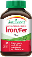 JAMIESON Iron Bisglycinát  Gentle 28 mg + vit. B, C 90 kapslí - Iron
