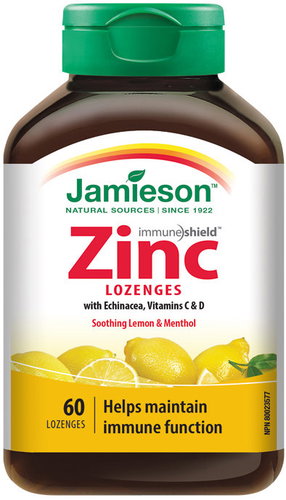 JAMIESON Zinc Lozenges + C + D Lemon 60 lozenges - Zinc - Main image