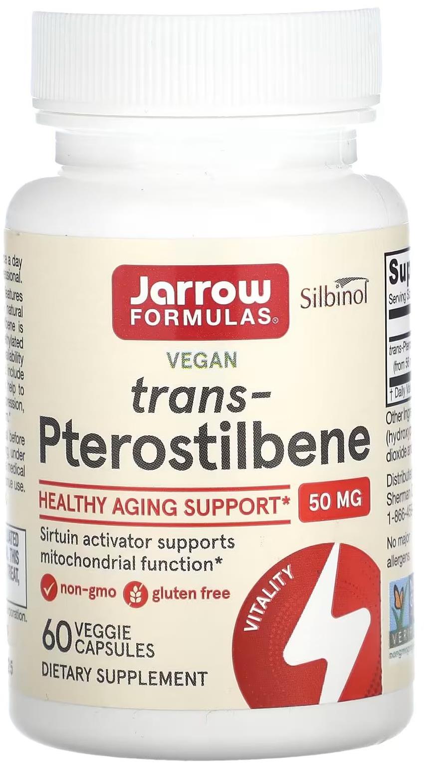 Jarrow Formulas trans Pterostilbene 50 mg 60 veg kapslí Doplněk