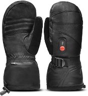 Touchless Savior men's full leather mittens black size. XL - Heated Gloves