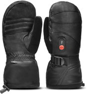 Touchless Savior men's full leather mittens black size. XXL - Heated Gloves