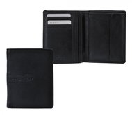 Bugatti Men's leather portrait format, black - Wallet