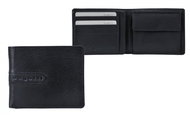 Bugatti Men's leather casual format, black - Wallet