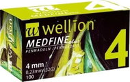 Wellion MEDFINE Jehly inzulinového pera 0,23 × 4 mm 32G 100 ks - Zdravotnické jehly