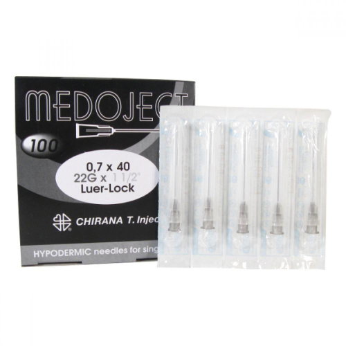 Chirana 0.70 × 40 Black Disposable Injection Needle 100pcs - Medical Needles - Main image