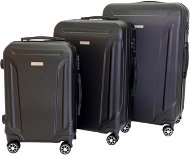 Set of 3 T-class 796 suitcases, M, L, XL, ABS, TSA lock (black) - Case Set